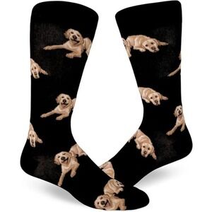 ModSocks Men's Labradorable Dog Crew Socks, Size 8-13​​​​​
